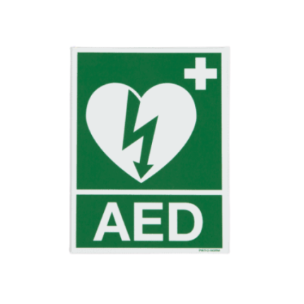 Bordje AED pictogram (15x20cm)